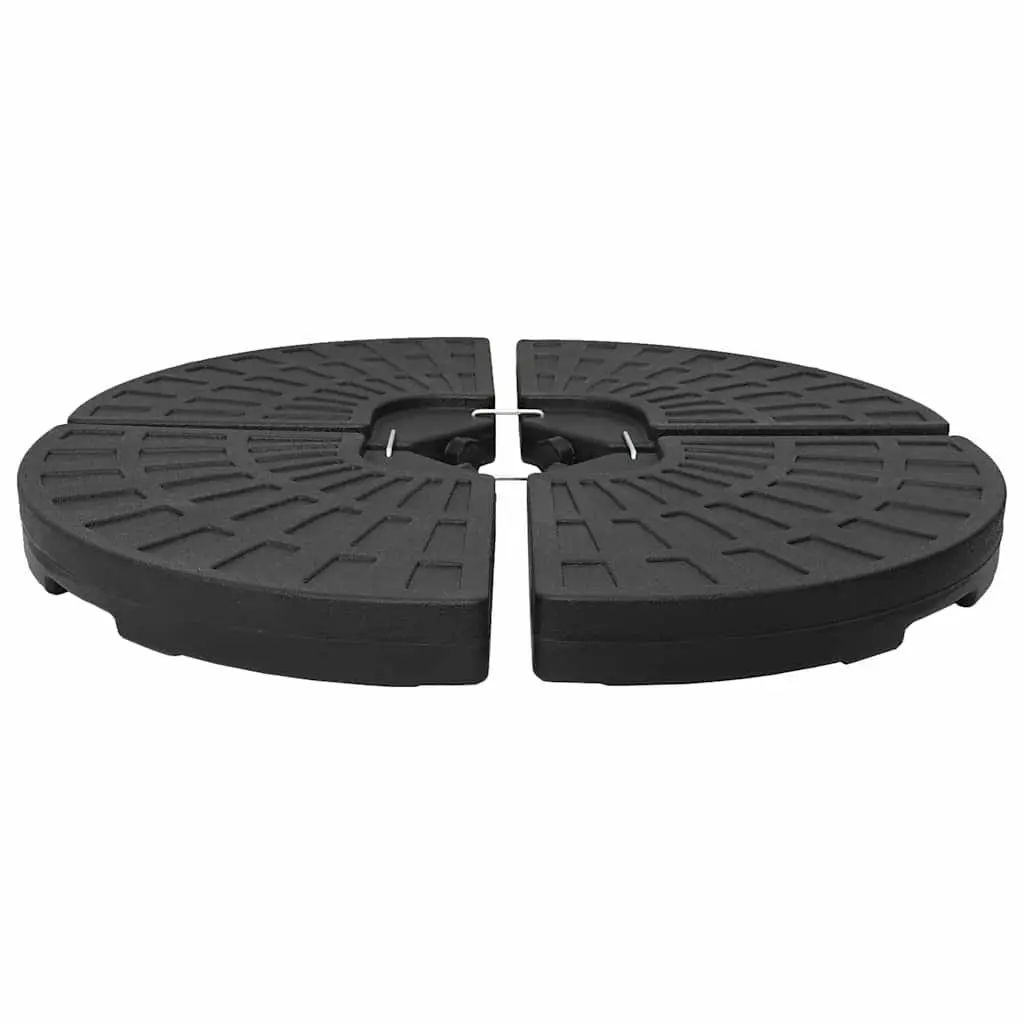 Umbrella Base Set of 4 Fan-shaped Heavy Duty Water Sand Fillable for Offset Market Use