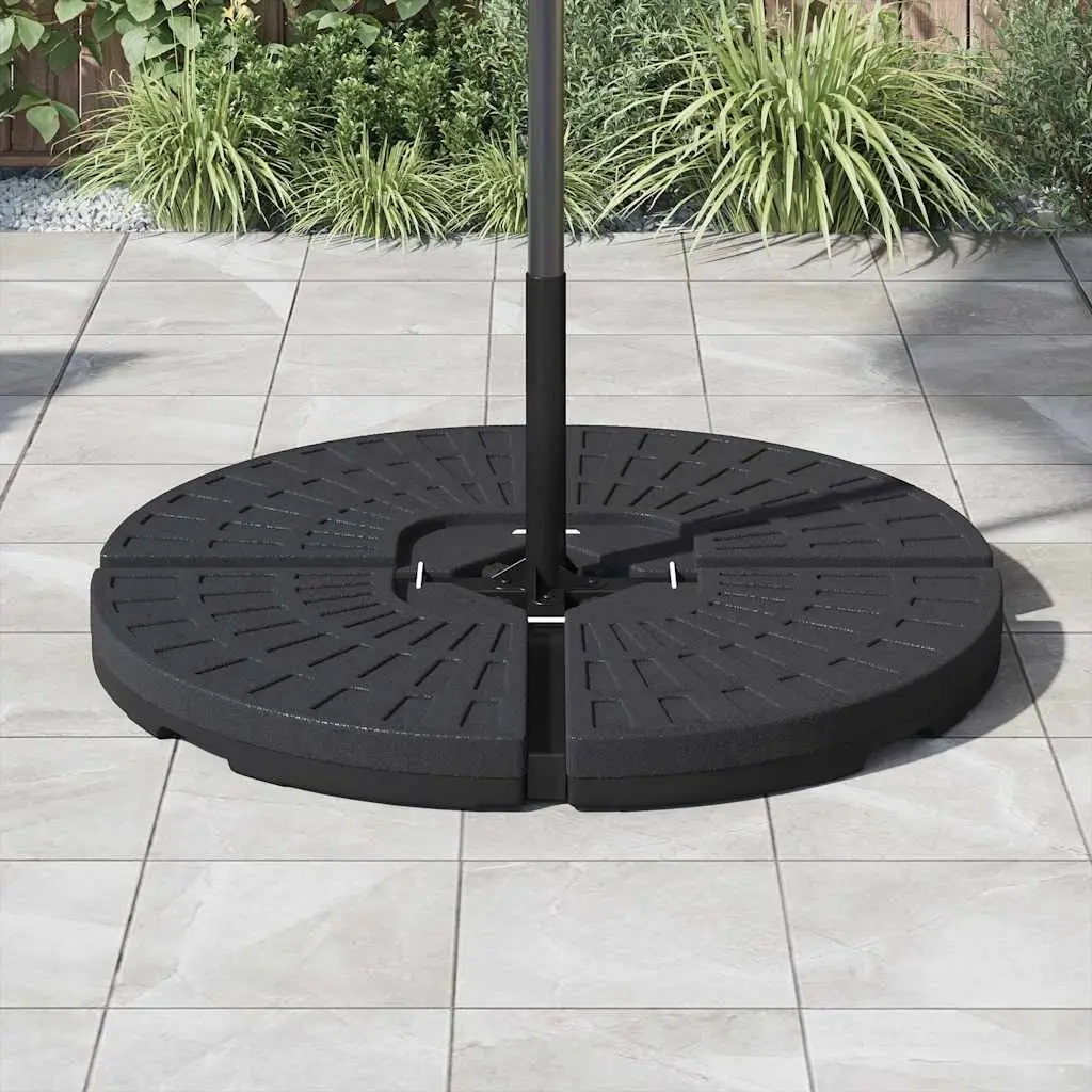 Umbrella Base Set of 4 Fan-shaped Heavy Duty Water Sand Fillable for Offset Market Use