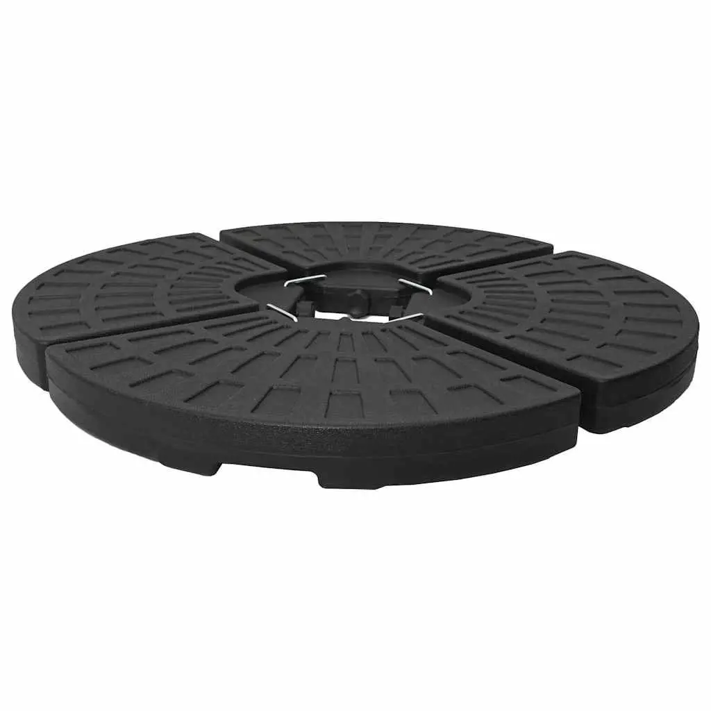 Umbrella Base Set of 4 Fan-shaped Heavy Duty Water Sand Fillable for Offset Market Use