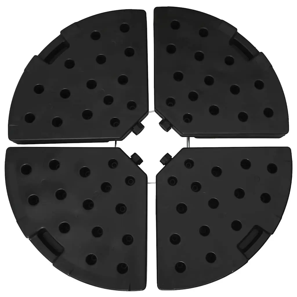 Umbrella Base Set of 4 Fan-shaped Heavy Duty Water Sand Fillable for Offset Market Use