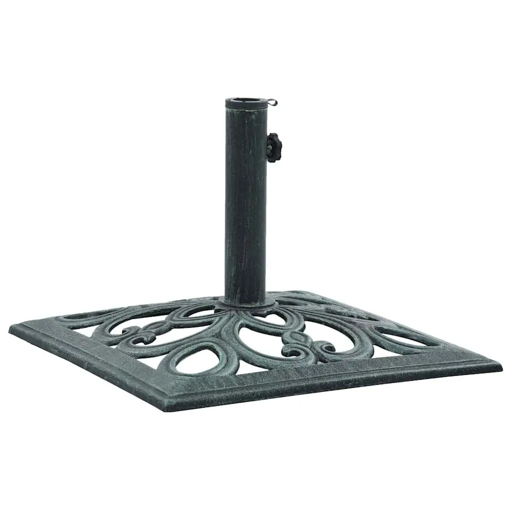 Green Cast Iron Umbrella Base