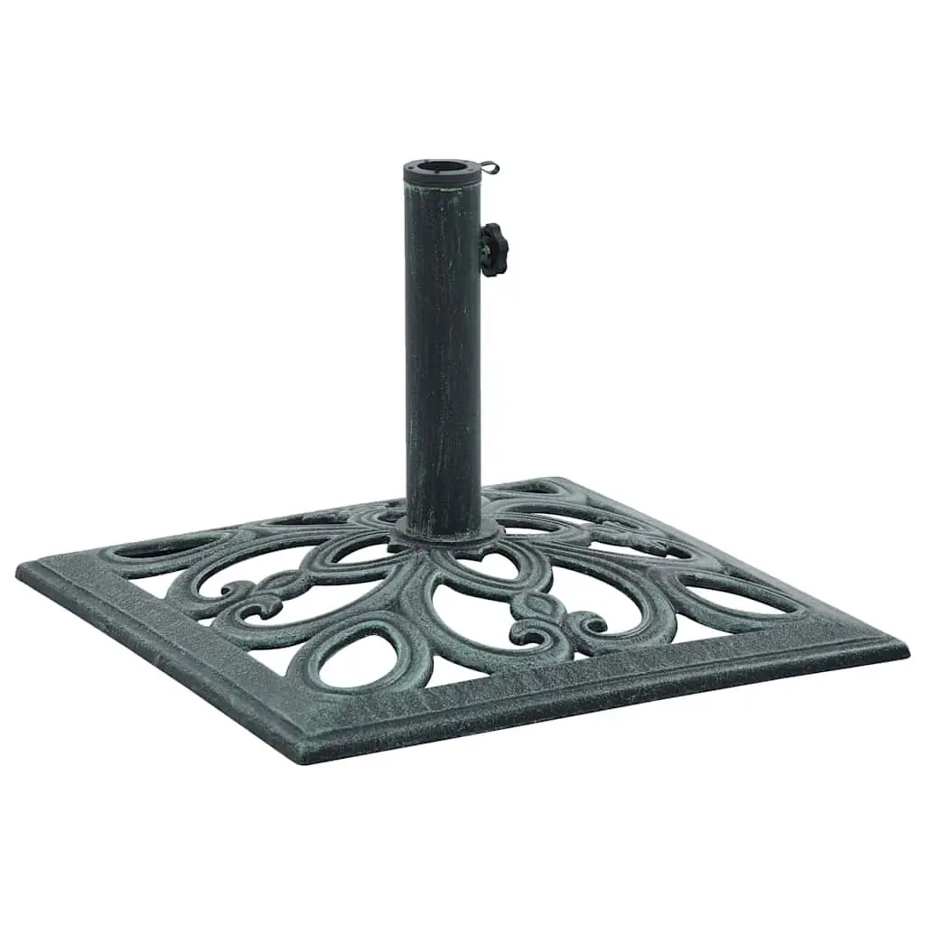 Green Cast Iron Umbrella Base