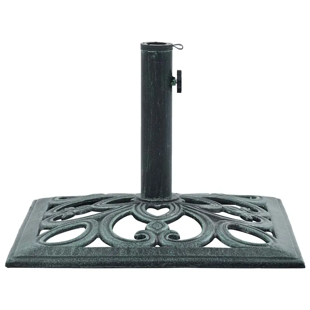 Green Cast Iron Umbrella Base