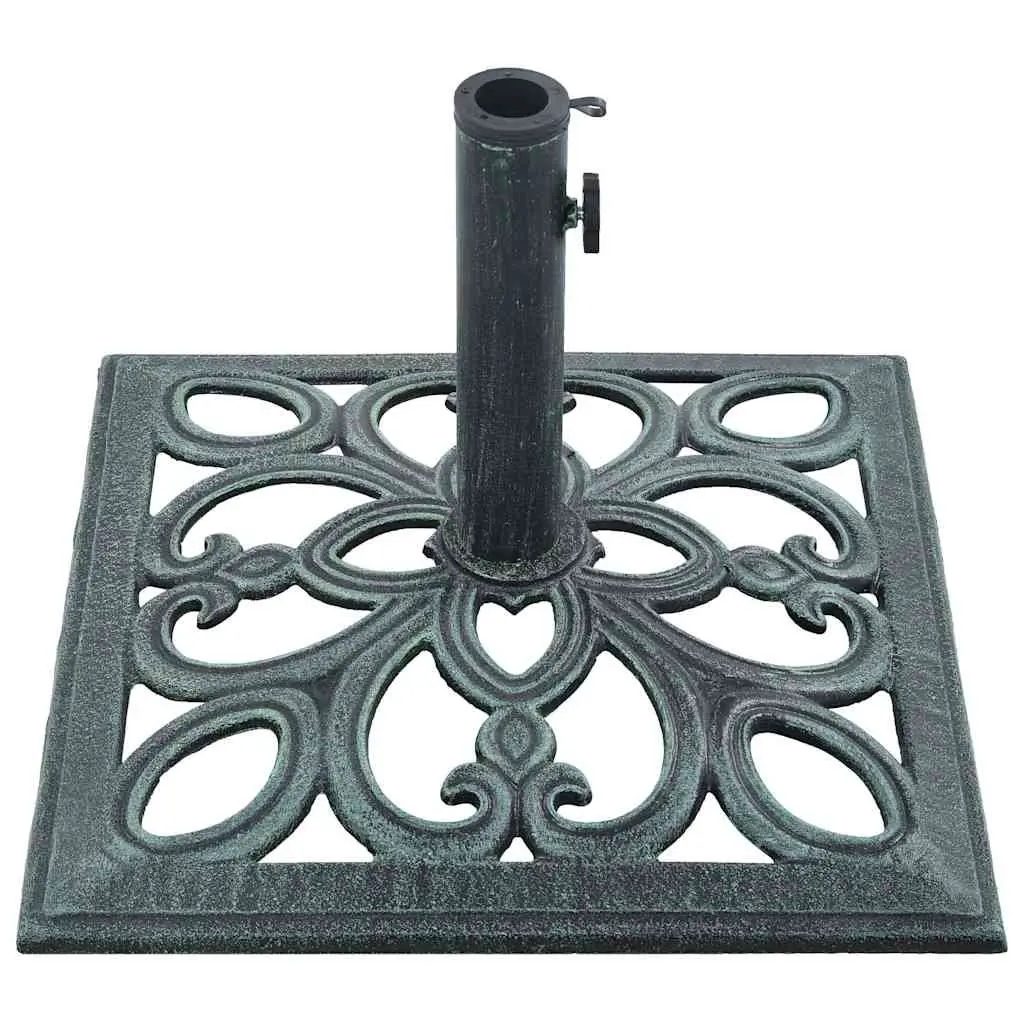Green Cast Iron Umbrella Base