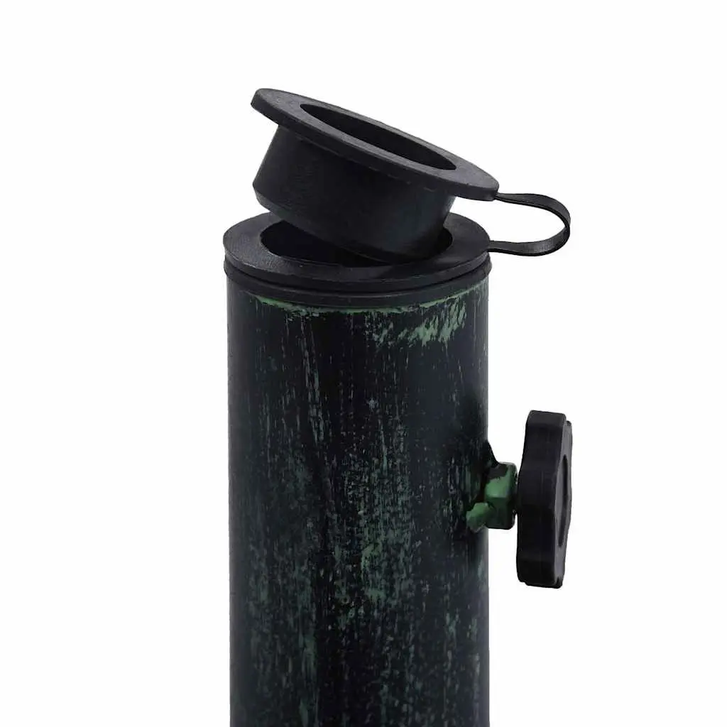 Green Cast Iron Umbrella Base
