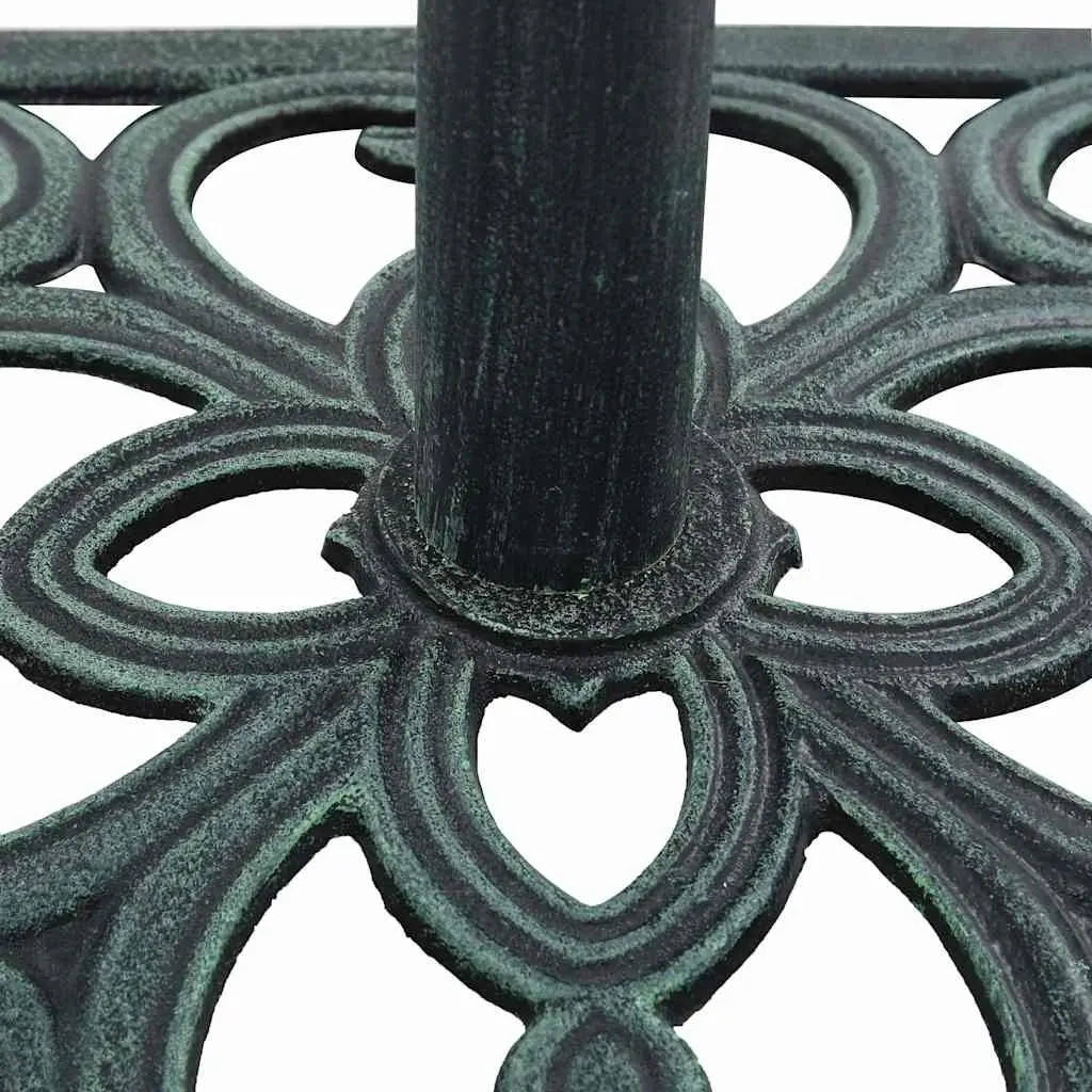 Green Cast Iron Umbrella Base