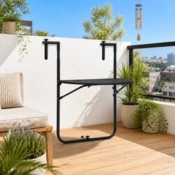 Hanging Balcony Table: Steel Frame & Dimensions
