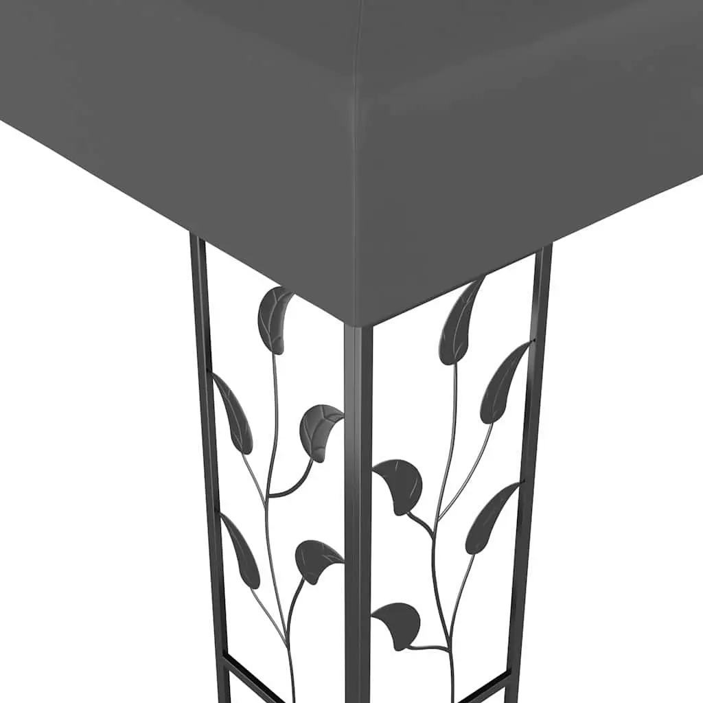 Gazebo 3x3 m Outdoor Shade Canopy Steel Frame Vented Roof Garden Structure