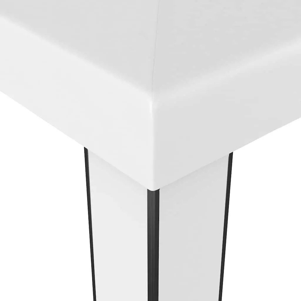 Gazebo for Outdoor Garden 3x6m White Double Roof Canopy