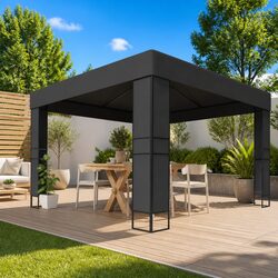 Specifications for Gazebo 3x3 m with Double Roof in Anthracite