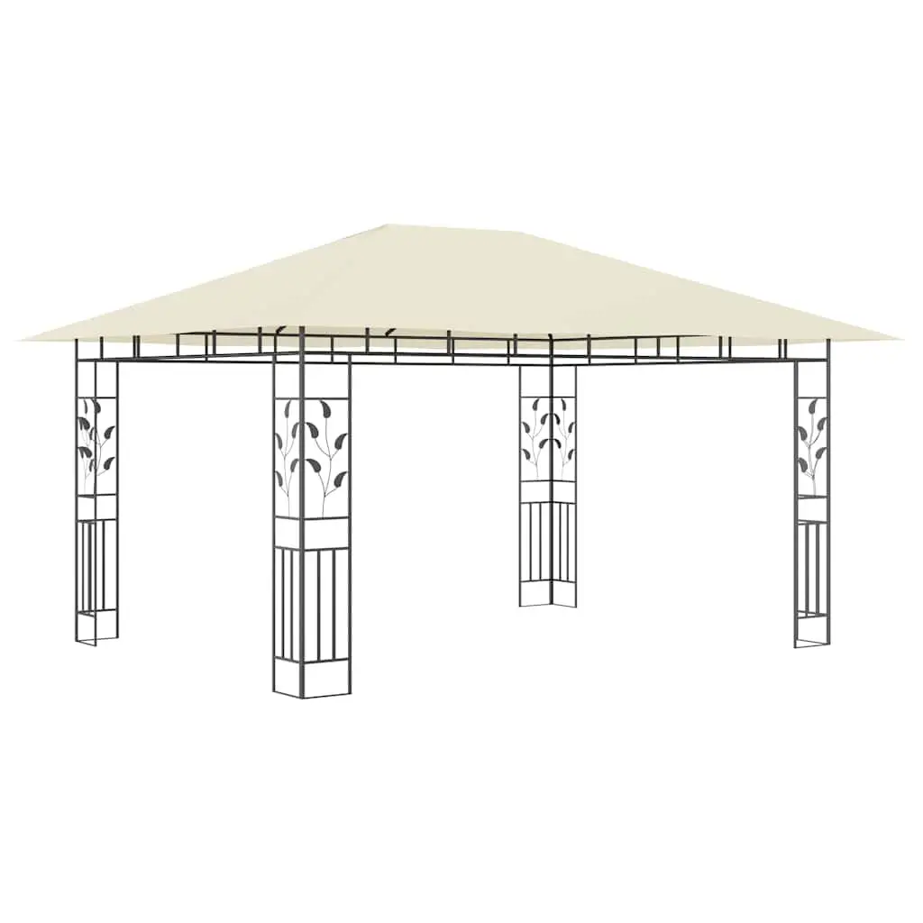 Garden Gazebo Outdoor 4x3x2.73m Cream