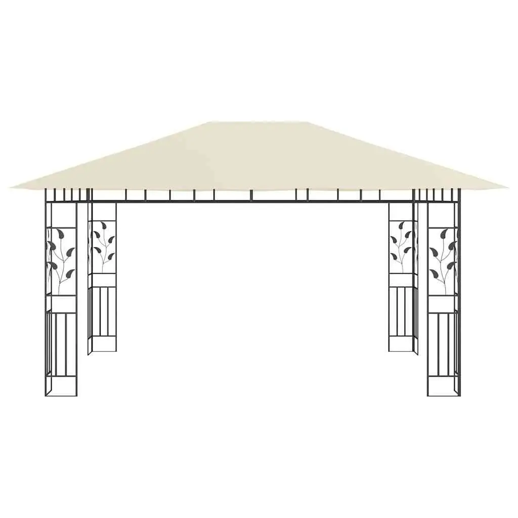 Garden Gazebo Outdoor 4x3x2.73m Cream
