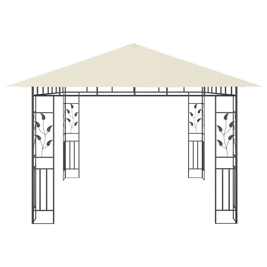Garden Gazebo Outdoor 4x3x2.73m Cream