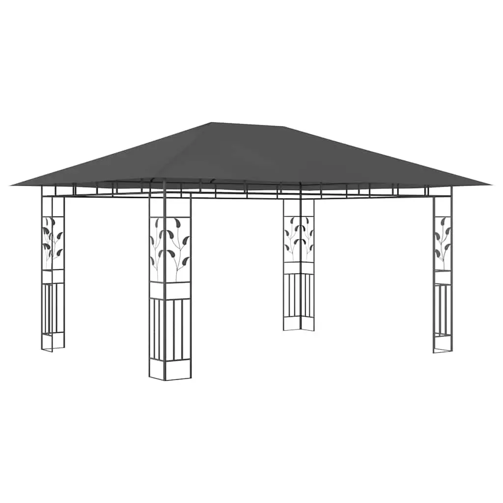 Garden Gazebo 4x3x2.73m Outdoor Canopy Mosquito Net Anthracite Sunshade