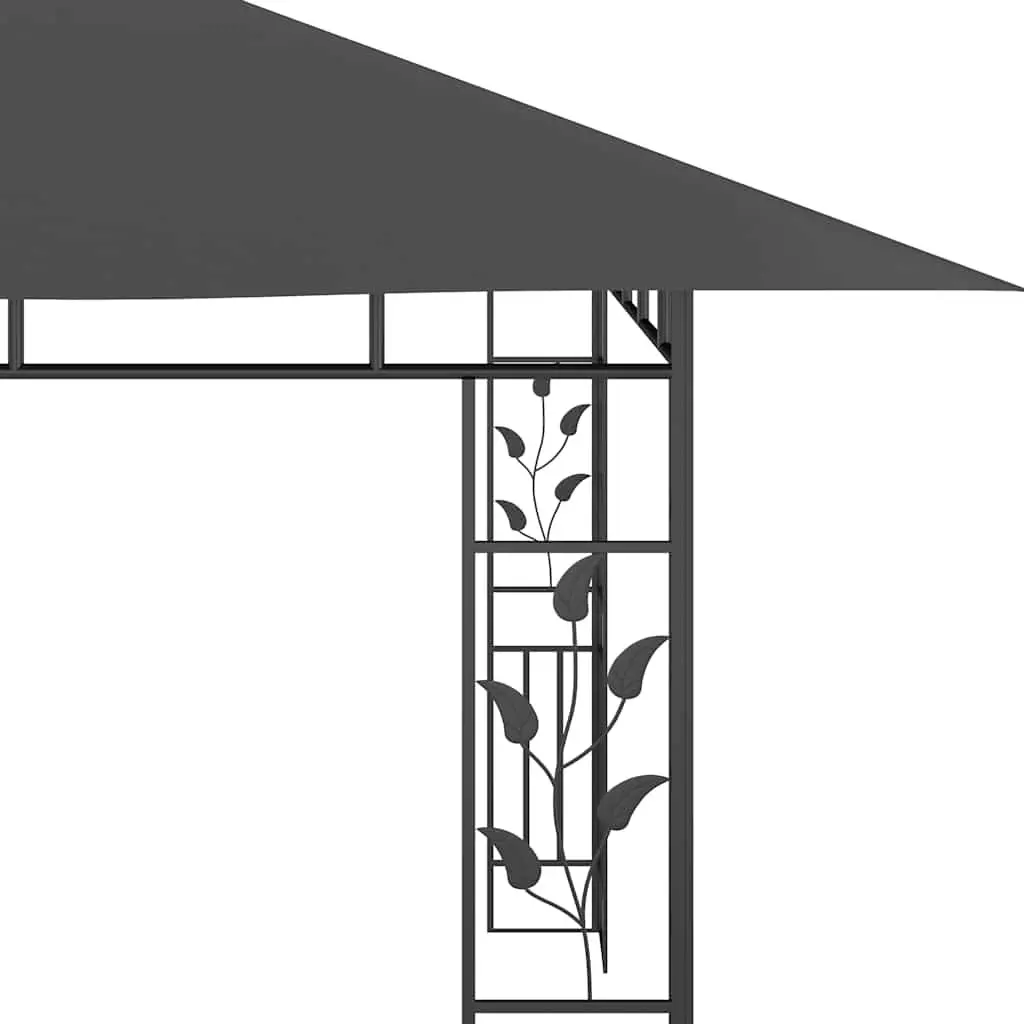 Garden Gazebo 4x3x2.73m Outdoor Canopy Mosquito Net Anthracite Sunshade