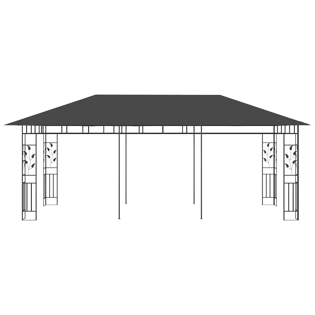 Gazebo Canopy Outdoor 6x3m with Mosquito Net for Garden Patio Shade Anthracite