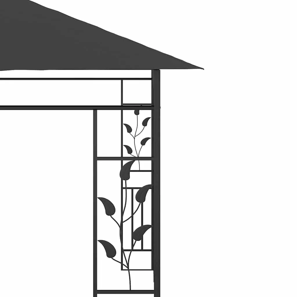 Gazebo Canopy Outdoor 6x3m with Mosquito Net for Garden Patio Shade Anthracite