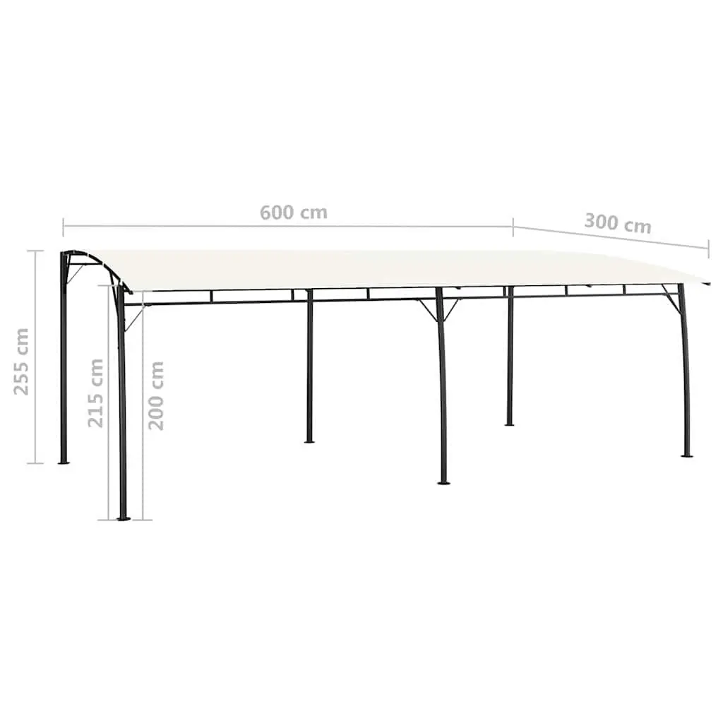 Garden Sunshade Canopy 6x3m