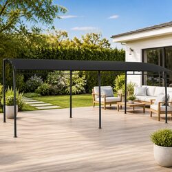 Garden Awning with Dimensions 6 x 3 x 2.55 m - Anthracite