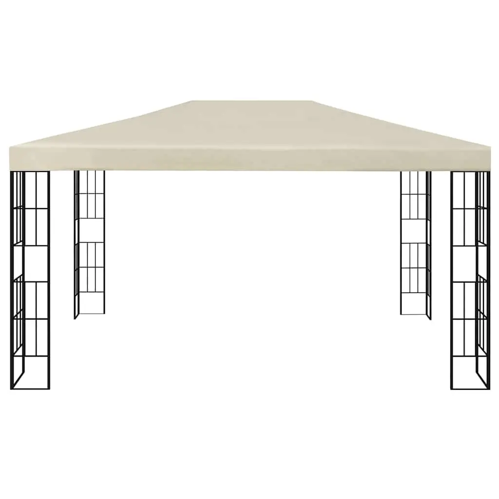 Outdoor Gazebo 3x4 m Cream Canopy Patio Garden Shade Structure