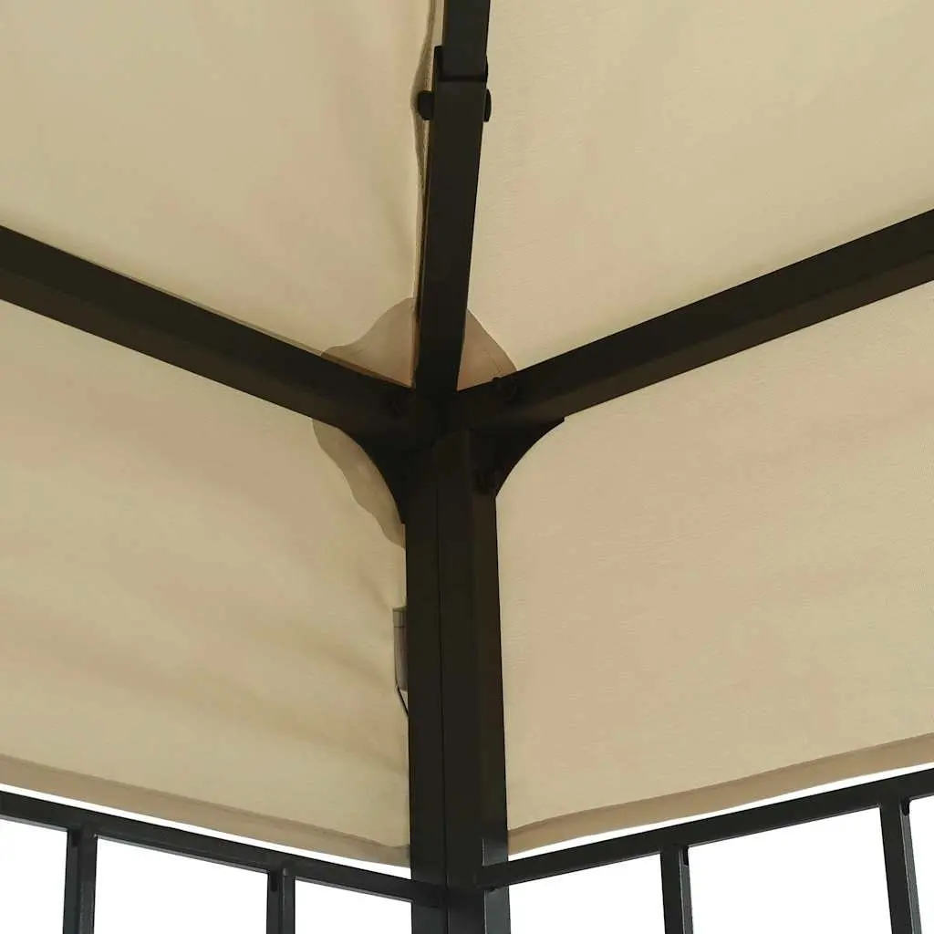 Outdoor Gazebo 3x4 m Cream Canopy Patio Garden Shade Structure