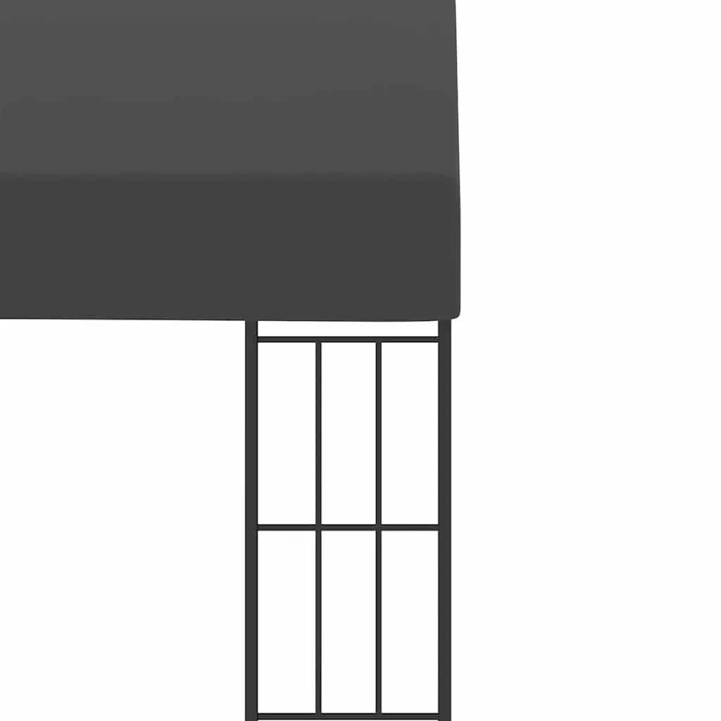 Wall-Mounted Gazebo 3x3m Anthracite Patio Sun Shelter Outdoor Canopy Shade