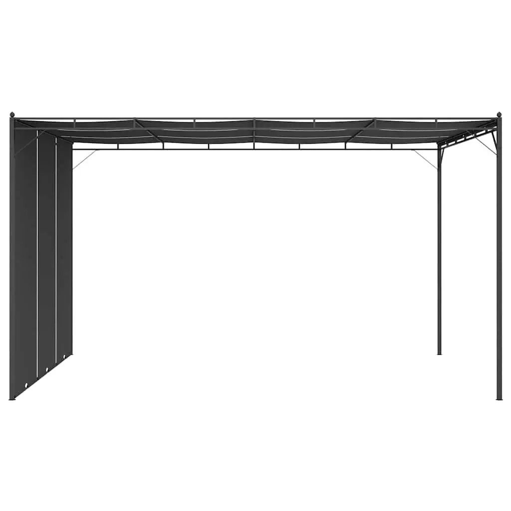 Garden Gazebo Outdoor Canopy 4x3m with Side Curtains Anthracite