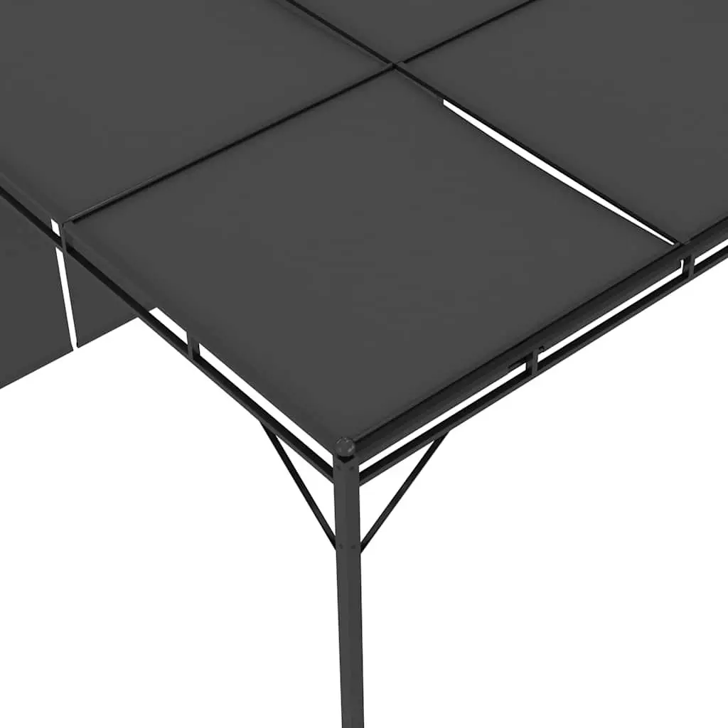 Garden Gazebo Outdoor Canopy 4x3m with Side Curtains Anthracite