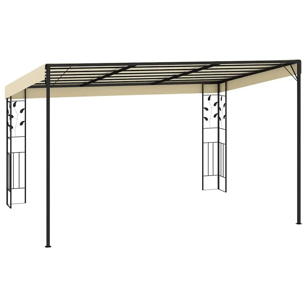 Wall-mounted Gazebo 4x3x2.5m Cream Canopy