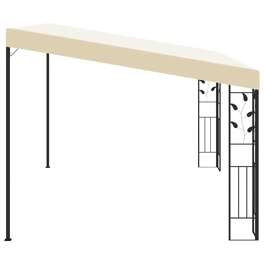 Wall-mounted Gazebo 4x3x2.5m Cream Canopy