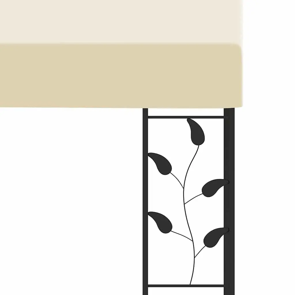Wall-mounted Gazebo 4x3x2.5m Cream Canopy