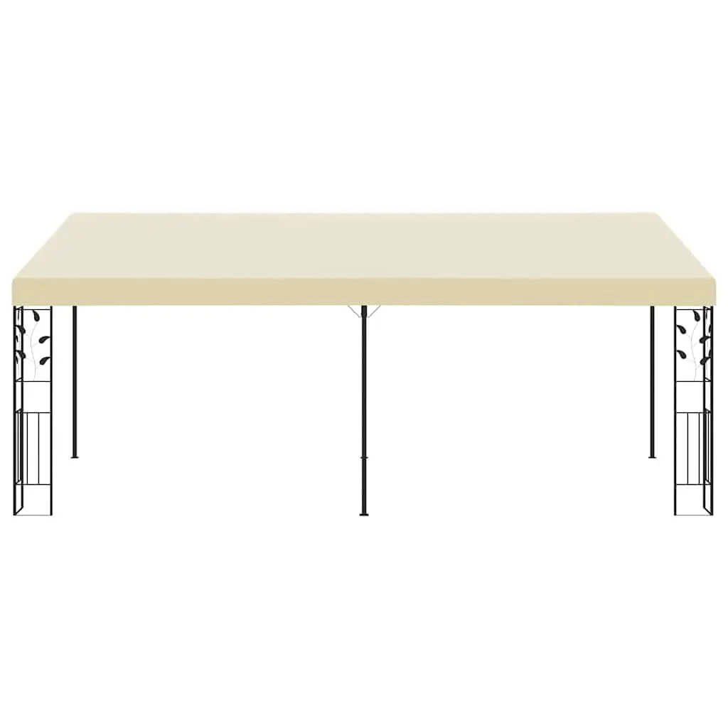 Wall-mounted Gazebo Outdoor Garden 6x3x2.5m Cream