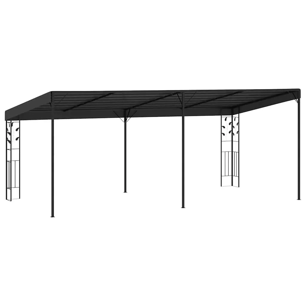 6x3x2.5m Wall-mounted Gazebo