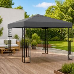 3x3 m Steel Frame Gazebo with Vented Canopy