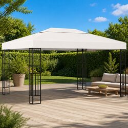 Specifications of Cream 3x4 m Vented Gazebo