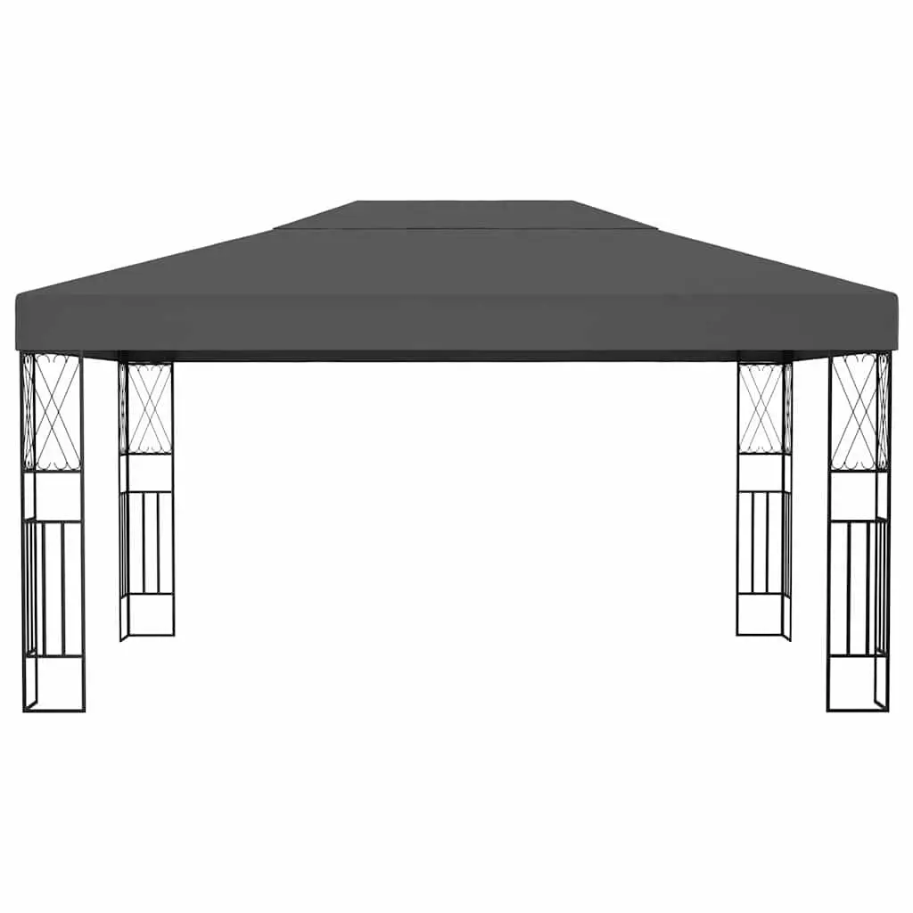 Gazebo Outdoor Canopy 3x4 m Anthracite Garden Patio Shade Shelter Steel Frame