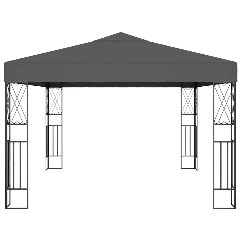 Gazebo Outdoor Canopy 3x4 m Anthracite Garden Patio Shade Shelter Steel Frame