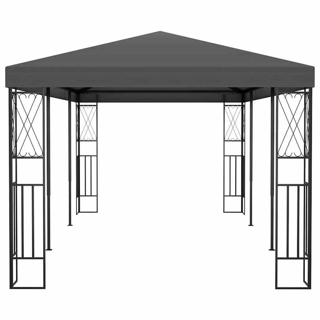 Gazebo Outdoor Use 3x6 m Steel Frame Polyester Roof