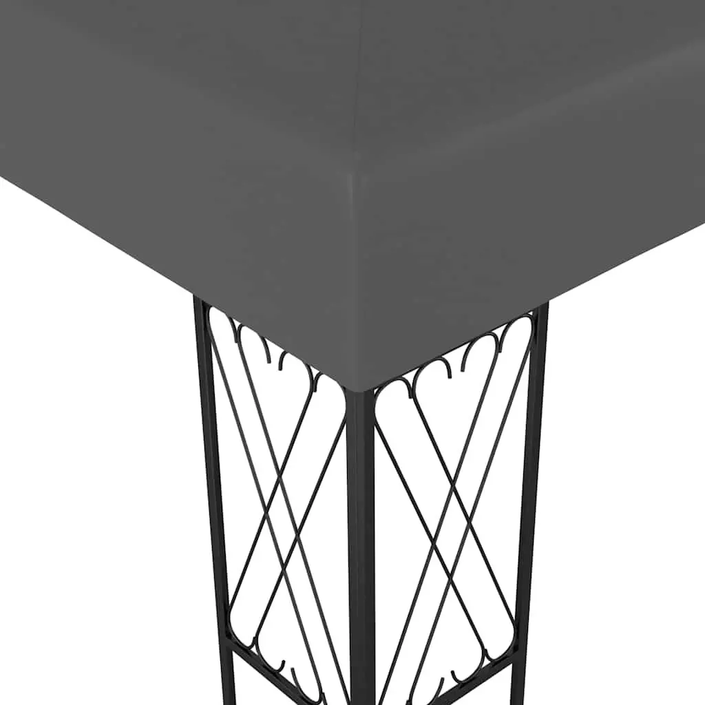 Gazebo Outdoor Use 3x6 m Steel Frame Polyester Roof