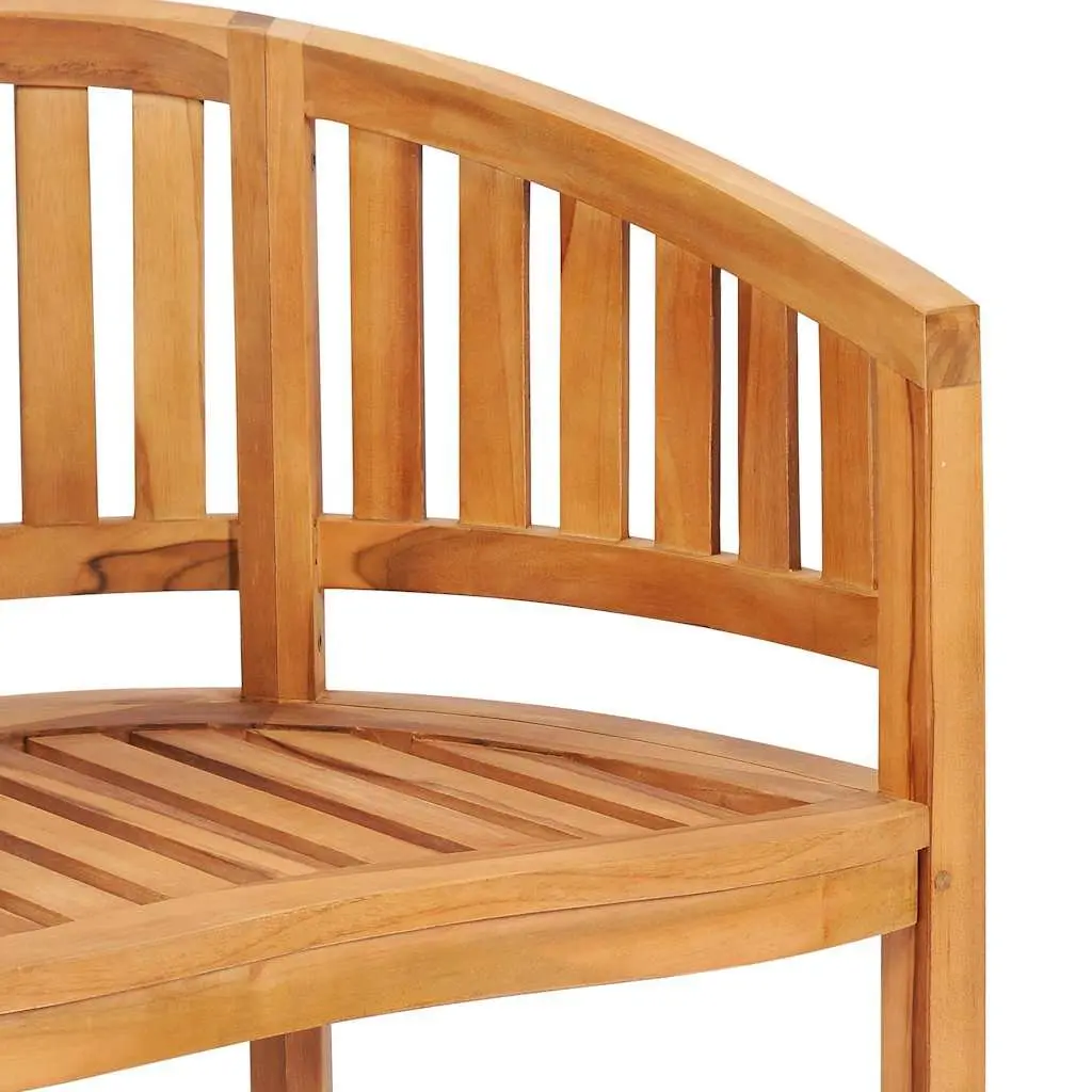 2pcs Banana Chairs in Solid Teak for Outdoor Seating