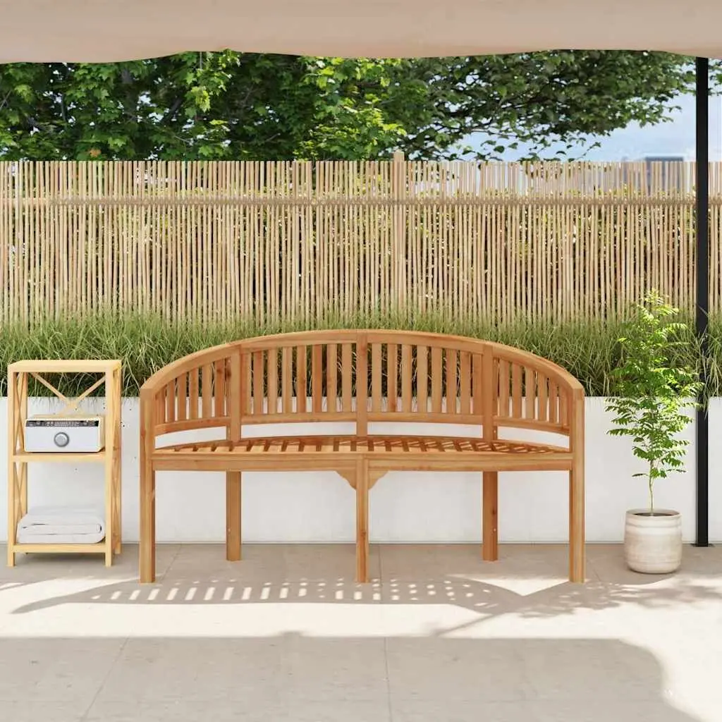 Outdoor Banana Bench 151cm, 3-Seater