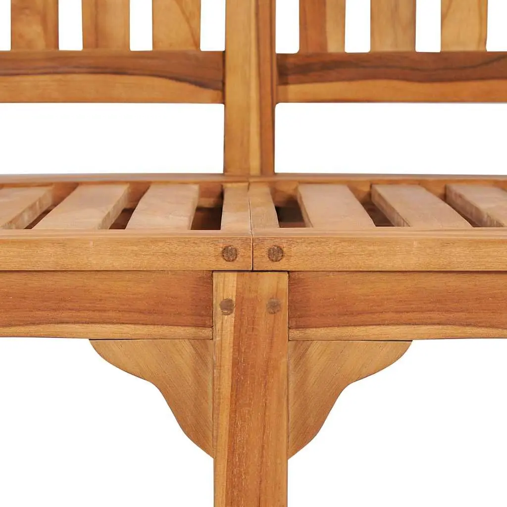 Outdoor Banana Bench 151cm, 3-Seater