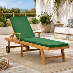 Teak Wood Sun Lounger - Dimensions and Features