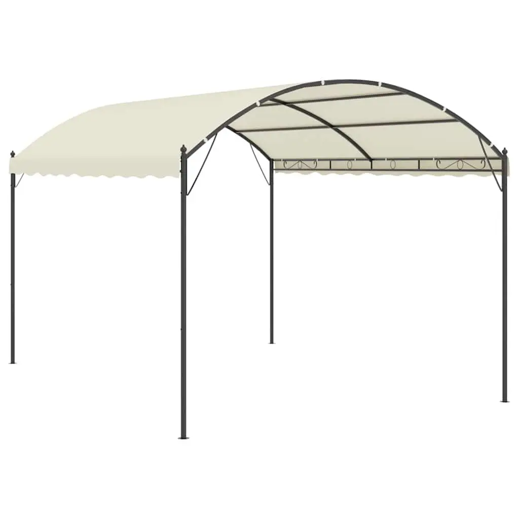 Gazebo Canopy Cream Outdoor Garden Patio Shelter Sun Protection Family Gathering