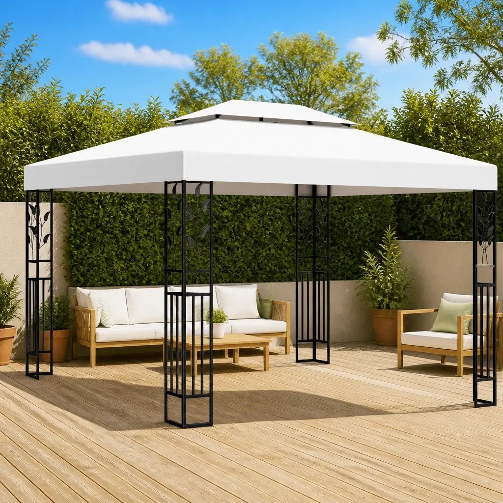 3x4 m White Garden Gazebo