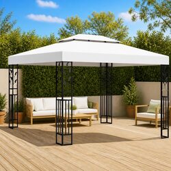 Specifications for 3x4 m White Garden Gazebo