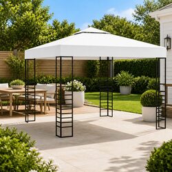 Garden Marquee 3x3m Outdoor Canopy Gazebo White Steel Frame Party Tent