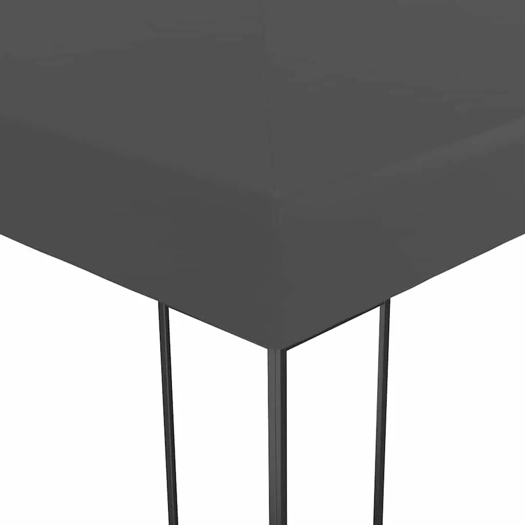 Outdoor Canopy Pavilion Garden Marquee Steel Frame 3x3m Anthracite with Polyester Roof for Events and Gatherings