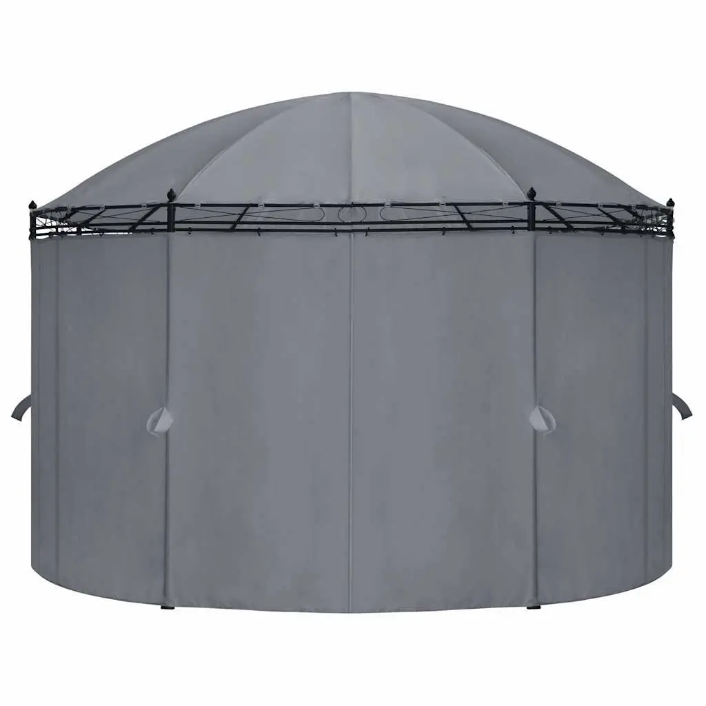 Gazebo with Curtains 520x349x255 cm Anthracite Outdoor Garden Canopy Shelter