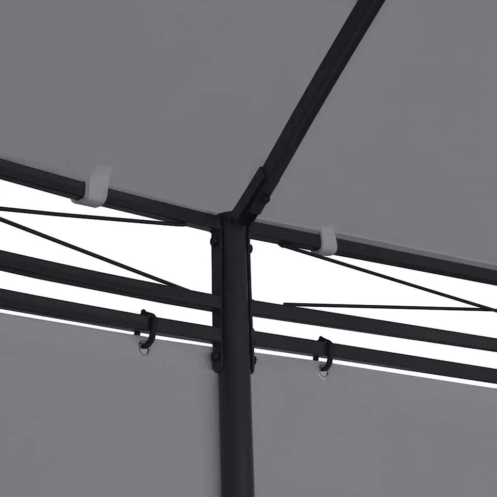 Gazebo with Curtains 520x349x255 cm Anthracite Outdoor Garden Canopy Shelter